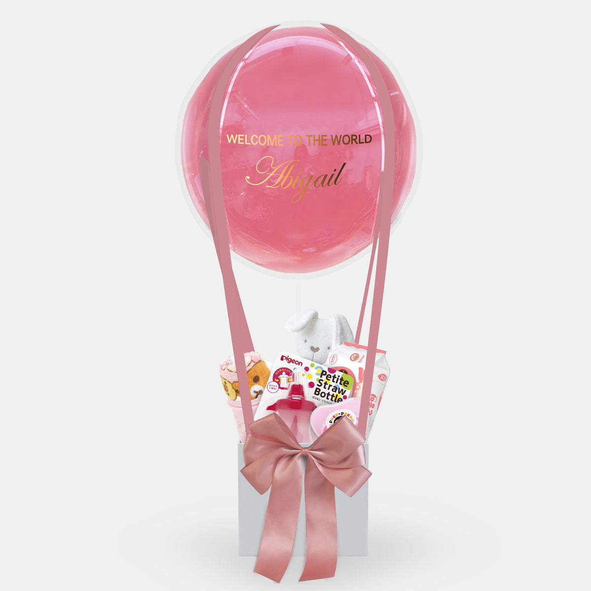 Baby Hamper |Baby gift（pink-2） Girl Baby Balloon Gift